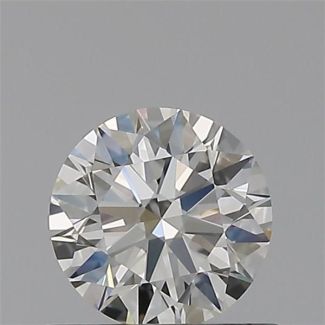 0.51 Carat Round H VVS1 EX IGI Natural Diamond