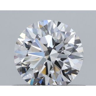 0.6 Carat Round E VS1 EX GIA Natural Diamond