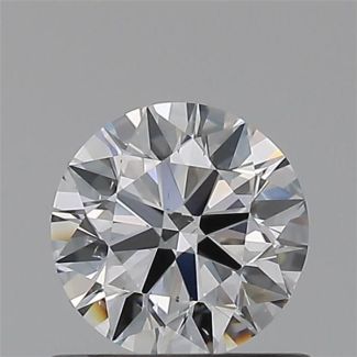 0.60 Carat Round D VS2 EX GIA Natural Diamond