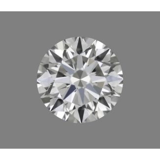 0.42 Carat Round H VVS1 EX GIA Natural Diamond