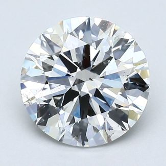 1.8 Carat Round H SI1 EX GIA Natural Diamond