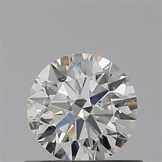 0.50 Carat Round G SI1 EX GIA Natural Diamond