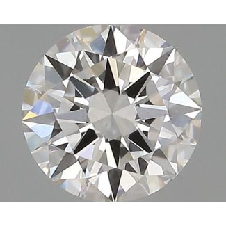 0.52 Carat Round F VS2 EX GIA Natural Diamond