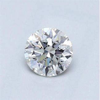 0.56 Carat Round F VVS2 EX GIA Natural Diamond