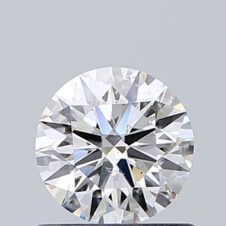 0.7 Carat Round F SI1 EX GIA Natural Diamond