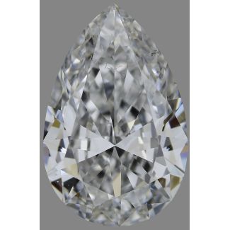 0.80 Carat Pear D VS2 - EX VG GIA Natural Diamond