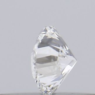 0.18 Carat Round D VVS2 EX GIA Natural Diamond