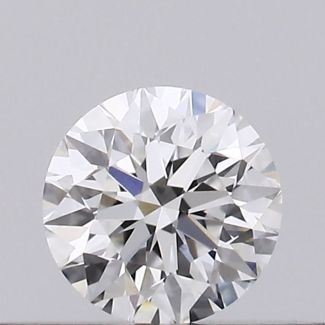 0.2 Carat Round F VVS2 EX GIA Natural Diamond