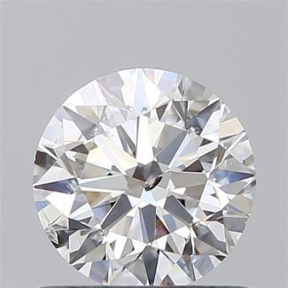 0.70 Carat Round D SI2 EX VG GIA Natural Diamond