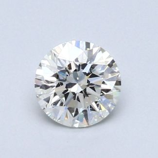 0.59 Carat Round G SI1 VG EX GIA Natural Diamond