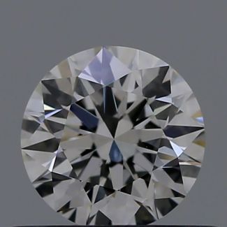 0.45 Carat Round H VVS2 EX GIA Natural Diamond