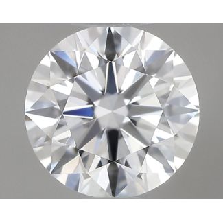 0.45 Carat Round F VVS2 VG EX GIA Natural Diamond