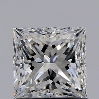 0.70 Carat Princess F VVS2 - VG GIA Natural Diamond