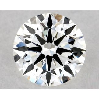 0.4 Carat Round F VVS2 EX GIA Natural Diamond