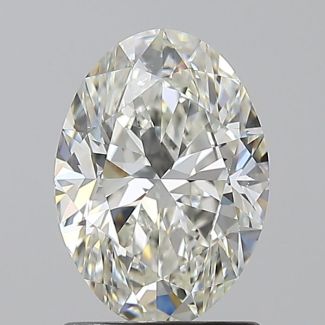 1.5 Carat Oval H VS1 - EX IGI Natural Diamond