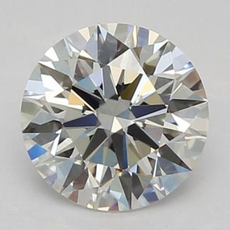 0.56 Carat Round H VVS2 EX GIA Natural Diamond