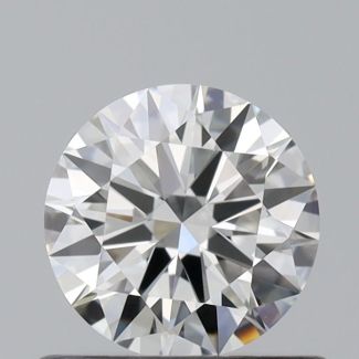 0.52 Carat Round H IF EX GIA Natural Diamond