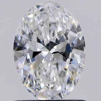 0.80 Carat Oval E SI1 - VG GIA Natural Diamond