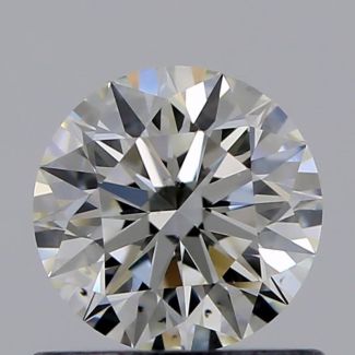 0.63 Carat Round J VS2 EX GIA Natural Diamond