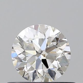 0.5 Carat Round H VVS2 EX VG GIA Natural Diamond