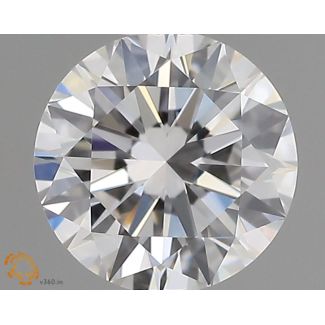 0.56 Carat Round E VVS1 EX GIA Natural Diamond