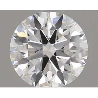 0.2 Carat Round F VVS2 EX GIA Natural Diamond