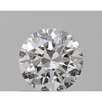 0.5 Carat Round F SI1 EX GIA Natural Diamond