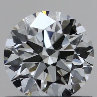 0.53 Carat Round F SI1 EX GIA Natural Diamond