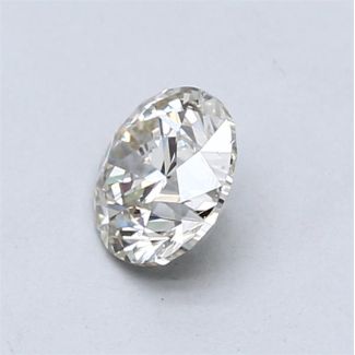 0.80 Carat Round K Faint Brown SI1 GD EX GIA Natural Diamond