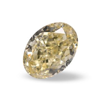 1.77 Carat Oval Fancy Light Yellow VS2 - VG GIA Natural Diamond