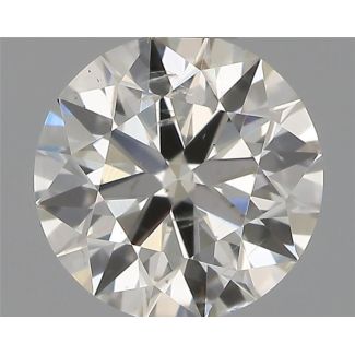 0.50 Carat Round H SI2 EX IGI Natural Diamond