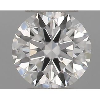 0.21 Carat Round G VVS1 EX GIA Natural Diamond