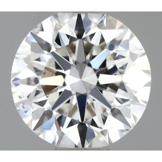 0.51 Carat Round G SI2 EX GIA Natural Diamond