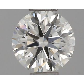 0.37 Carat Round G VVS1 EX IGI Natural Diamond