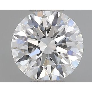 0.57 Carat Round F VS1 EX GIA Natural Diamond