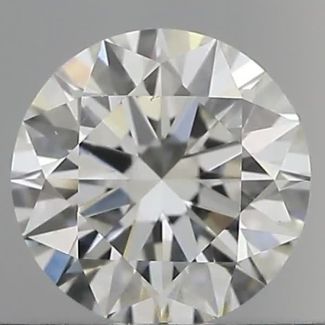 0.50 Carat Round H VS1 EX GIA Natural Diamond