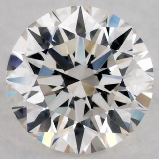 0.24 Carat Round I VVS1 EX GIA Natural Diamond