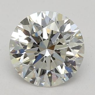 0.53 Carat Round F VVS2 EX GIA Natural Diamond