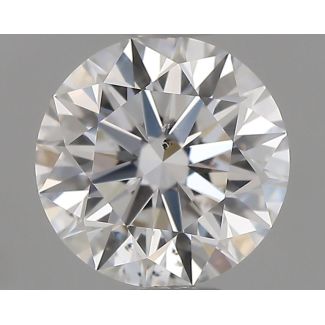 0.34 Carat Round D VVS1 EX GIA Natural Diamond