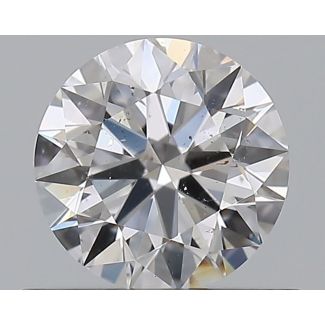 0.55 Carat Round D SI2 EX GIA Natural Diamond