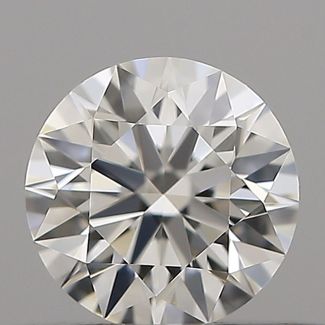 0.34 Carat Round H VVS2 EX GIA Natural Diamond