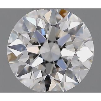 0.70 Carat Round F SI1 EX GIA Natural Diamond