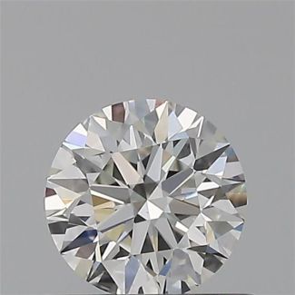 0.50 Carat Round G VVS2 EX GIA Natural Diamond