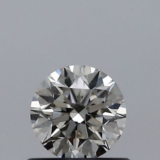 0.50 Carat Round J VS1 EX VG GIA Natural Diamond