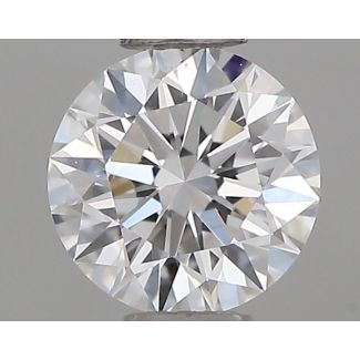 0.34 Carat Round D VS2 EX VG GIA Natural Diamond