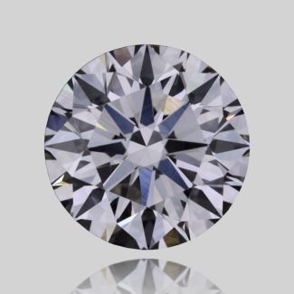 0.42 Carat Round I VVS2 EX GIA Natural Diamond