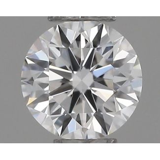 0.22 Carat Round E VVS1 EX GIA Natural Diamond