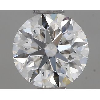 0.6 Carat Round F VVS2 EX GIA Natural Diamond