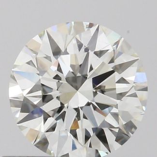 0.61 Carat Round H VS2 EX IGI Natural Diamond