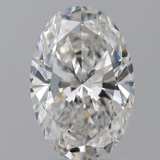 1.50 Carat Oval F SI2 - EX VG GIA Natural Diamond